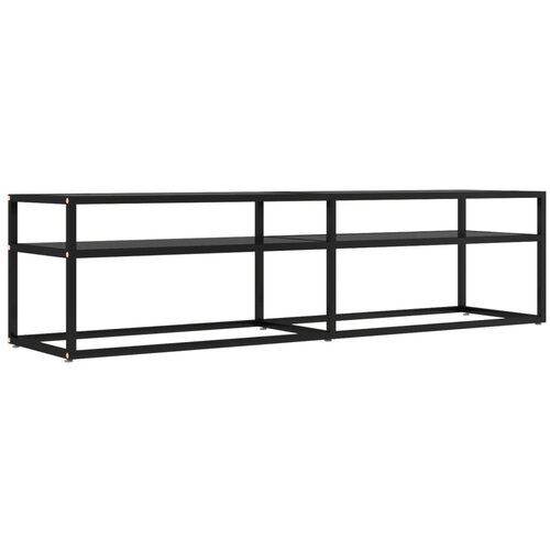 Maison Chic TV omarica - TV enota - Televizijska omarica črna 160x40x40,5 cm kaljeno steklo, (21701216) Cene