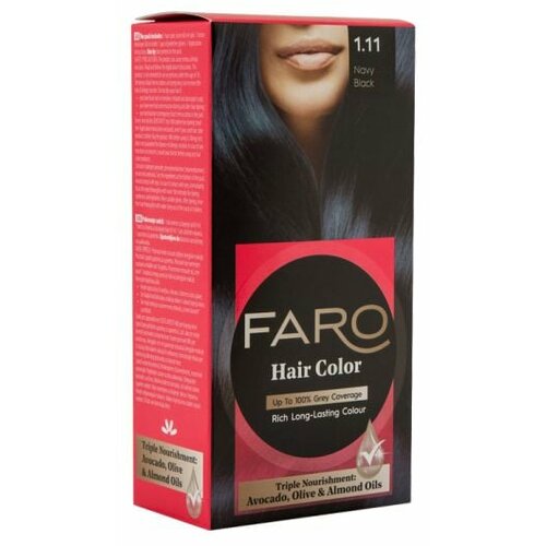Faro farba za kosu 1.11 teget crna Slike