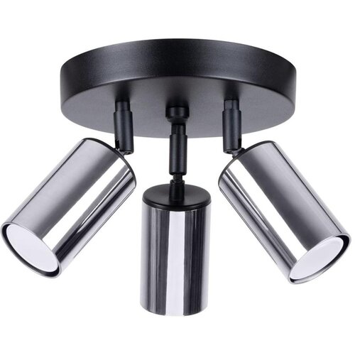 Sollux Lighting Sollux SL.1369 - Spot svetiljka WINX 3xGU10/10W/230V crna/hrom Slike