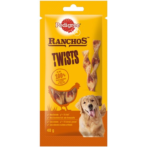 Pedigree Ranchos Twists - Varčno pakiranje: pi&amp;scaron;čanec 3 x 40 g Slike
