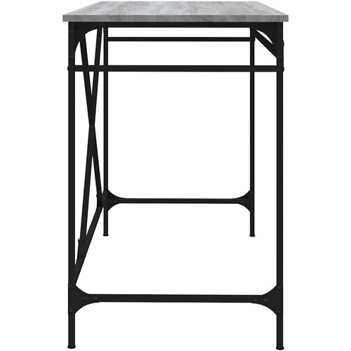  Radni stol boja hrasta 100x50x75 cm konstruirano drvo i željezo Slike