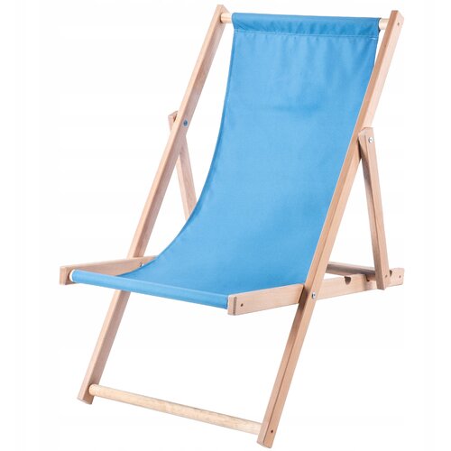 KADAX Leseni vrtni ležalnik za na plažo, zložljiv, moder, vrhunske kakovosti, (5000355508) Cene