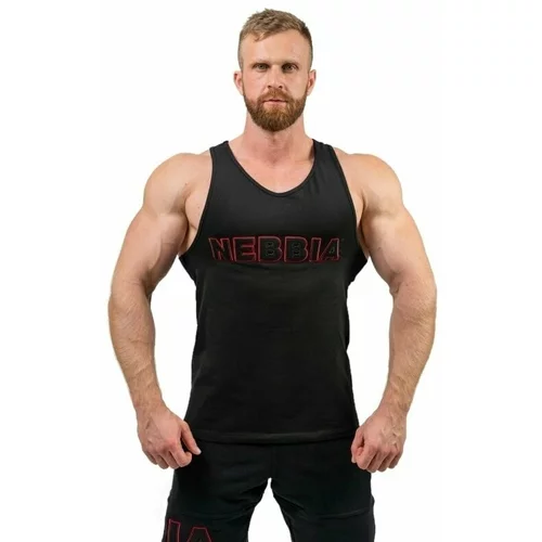 NEBBIA Gym Tank Top Strength Black M Fitnes majica