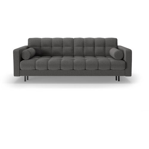 Cosmopolitan Design Tamno siva sklopiva/s prostorom za odlaganje sofa od boucl&amp;eacute; tkanine 222 cm Bali &amp;ndash; Slike