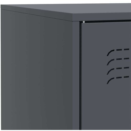 vidaXL Komoda antracitna 67x39x83 cm jeklo Cene