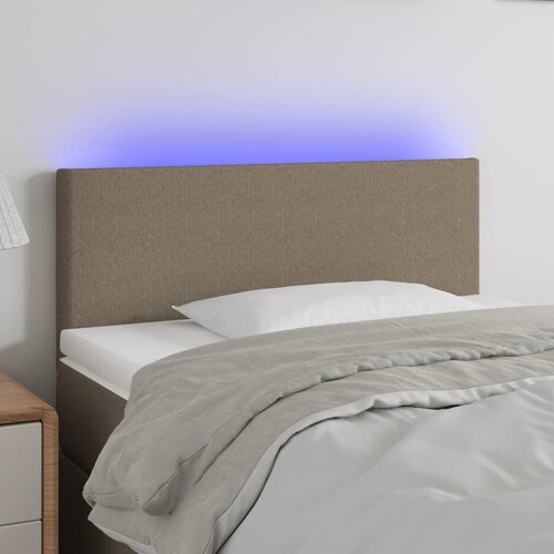  LED uzglavlje smeđesivo 80 x 5 x 78/88 cm od tkanine Cene