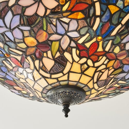 Endon 111915 - Povr&amp;scaron;inski montiran Tiffany luster SULLIVAN, 3x E27/10W/230V, prečnik 40 cm Slike