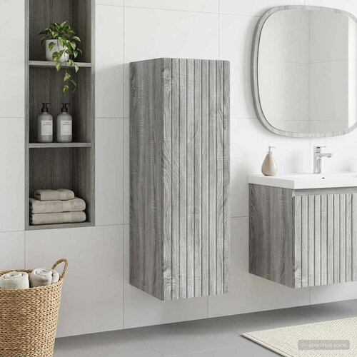  Ormar za Kupaonicu na Zidu Siva Sonoma 33 x 34,5 x 60 cm Cene