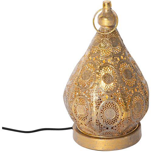 QAZQA Orientalska namizna svetilka zlata 19 cm - Mowgli Cene