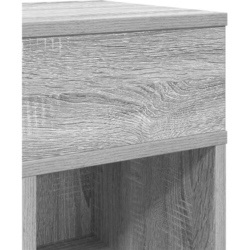  Noćni ormarić s ladicom sivi Sonoma 25x31x66 cm Slike