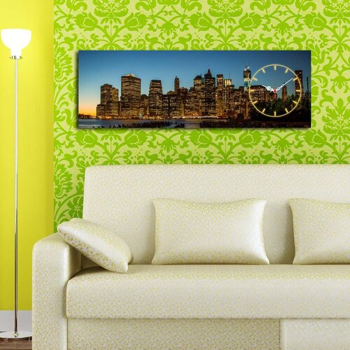 Wallity zidni sat 3090CS-38, 30x90 cm, Šareni Cene