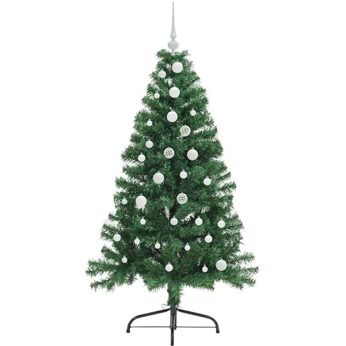  Umjetno predsvijetljeno božićno drvce Zelena 150 cm PVC Slike