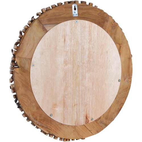  ogledalo od tikovine 60 cm okruglo Slike