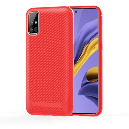  Eleganten ovitek za Samsung A41 | Carbon | Rdeč Cene