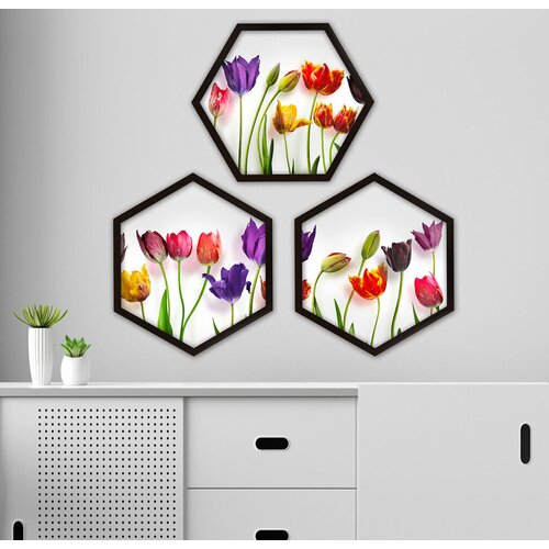 Wallity Uokvirena slika 6GEN4204367, 35x35 cm, 3 dijela Cijene