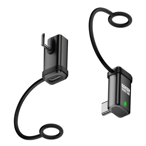 INF 2-Pack 240W 120Gbps USB-C ženski na USB-C moški kotni adapter z vrvico Black, (5000291497) Cene