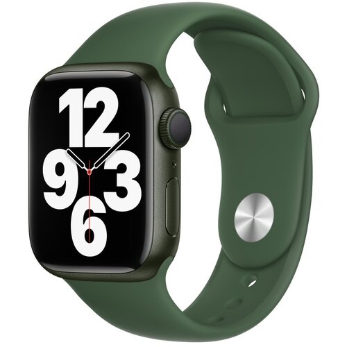 Apple Regular-Apple Watch Series 7 GPS, 41mm Green Aluminium Case with Clover Sport Band Slike