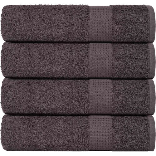vidaXL Brisače za tuširanje 4 kos FROGN antracit 70x140 cm 100% bombaž Cene