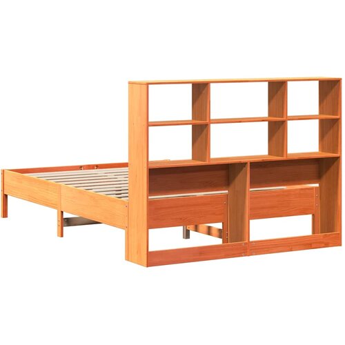  Krevet s regalom za knjige bez madraca 150x200 cm od borovine Slike