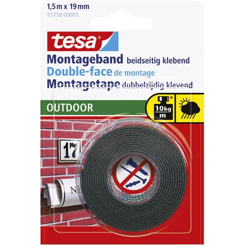 Traka LJEPLJIVA OBOSTRANA 19MM/1,5M SPUŽVASTA OUTDOOR TESA 55750-3 BLISTER Slike