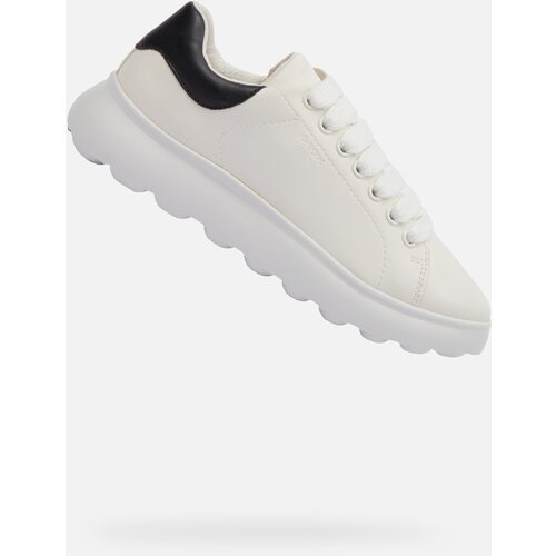 Geox White Girls Puffypop Sneakers - Girls Cene