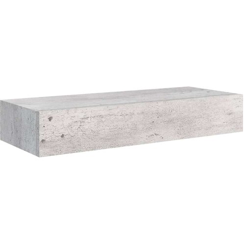 VidaXL zidne police s ladicama 2 kom boja betona 60 x 23,5 x 10 cm MDF Slike