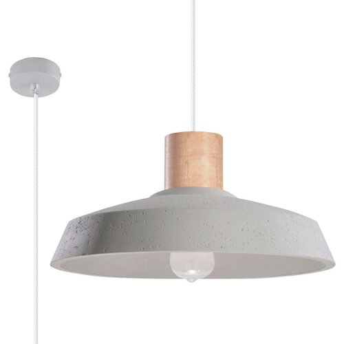  Sollux SL.0282 - Luster na sajli AFRA 1xE27/60W/230V siva/prirodno drvo Cene