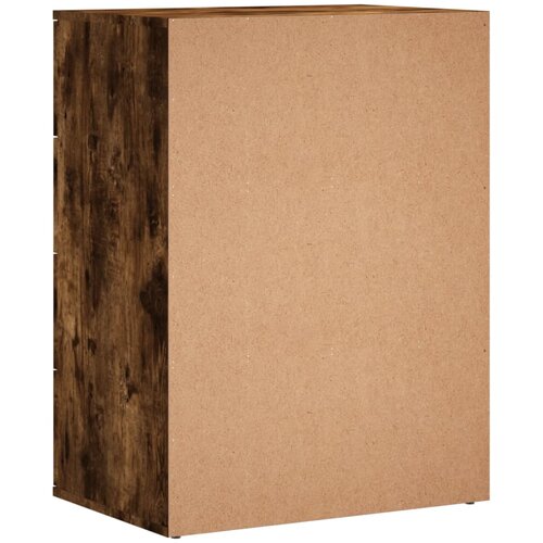  Komoda 2 kom boja dimljenog hrasta 60x39x80cm konstruirano drvo Slike