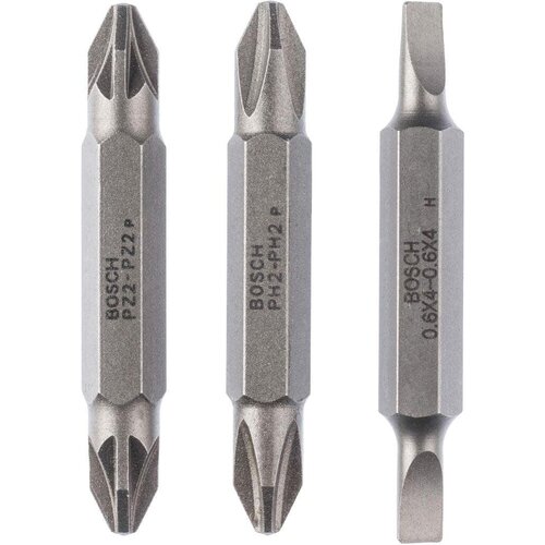 Bosch 3-delni set dvostranih nastavaka S 0,6x4,0, PH2, PZ2; S 0,6x4,0, PH2, PZ2; 45 mm - 2607001744 Cene