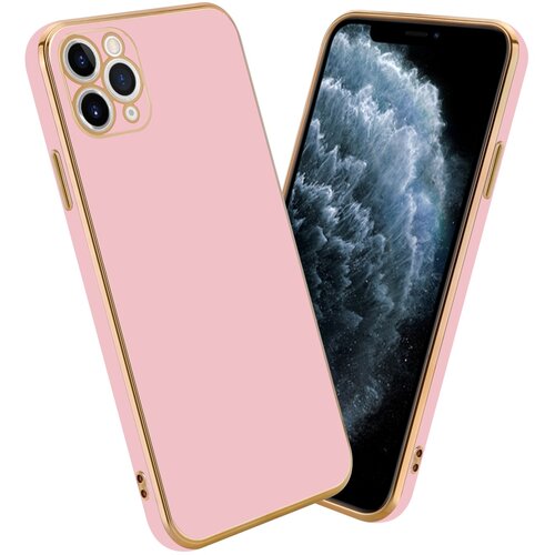 Cadorabo Ohišje, združljiv z Apple v sijajnem roza barvi - Zaščitni pokrov iz fleksibilnega silikona TPU in z zaščito pred kamero, (20596097) Cene
