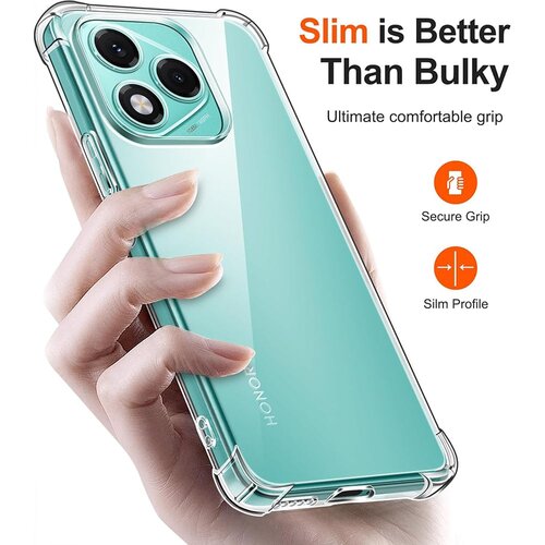 Techsuit Shockproof Clear Silicone prozirna maskica otporna na udarce za Honor 600 Lite Slike