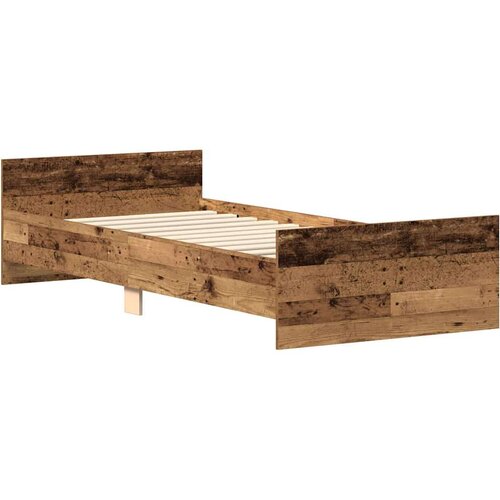 VidaXL Okvir kreveta bez madraca staro drvo 90x190 cm Slike