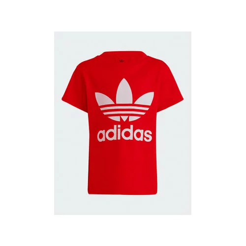 Adidas Majica Adicolor Trefoil T-Shirt IC9117 Rdeča Regular Fit