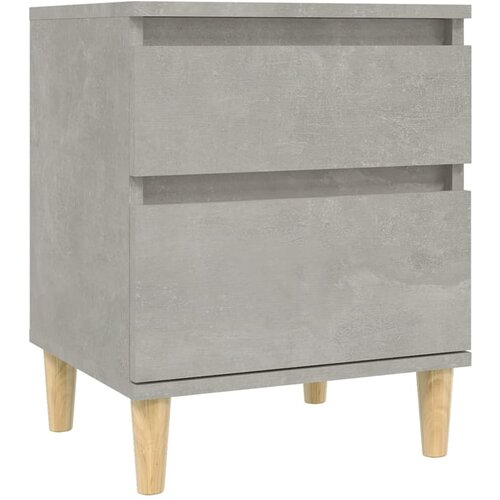 Maison Chic Nočna omarica - Nočna miza betonsko siva 40x35x50 cm, (21687481) Slike