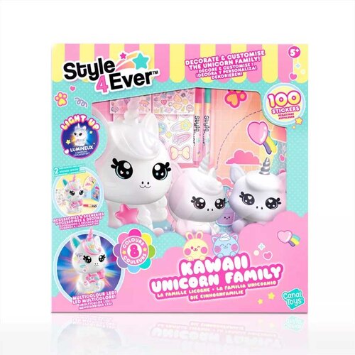 Canal Toys Style 4 Ever: Barvajoča se, svetleča družina samorogov Slike