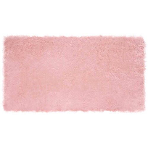 vidaXL Lažna Ovčja Preproga Roza 80 x 150 cm Poliester Cene