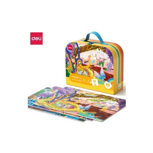 Puzzle KOFERČE DELI 3 NIVO (SIJAJU U MRAKU) EH744 Slike