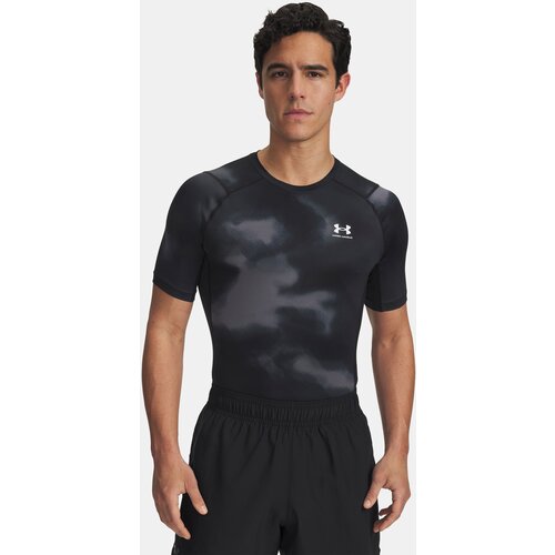 Under Armour Men's UA HG Armour Printed SS-BLK T-Shirt - Men's Cijene