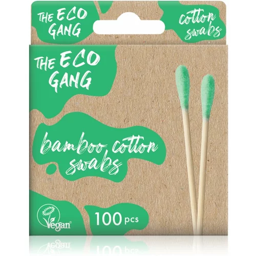 The Eco Gang Bamboo Cotton Swabs štapići za uši boja Green 100 kom