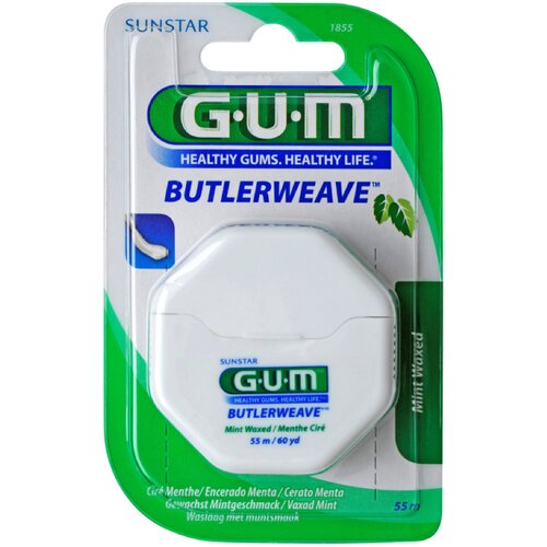 GUM Butlerweave voskasta zobna nitka z metinim okusom 55 m Cene