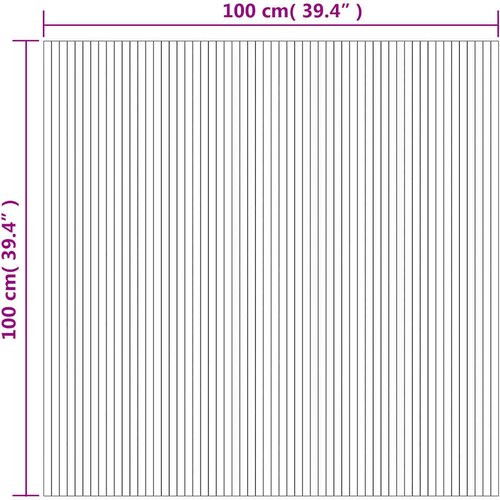  Pravokutni tepih crni 100x100 cm bambus Slike