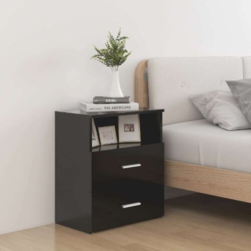 vidaXL noćni ormarići 2 kom crni 50 x 32 x 60 cm Cijene