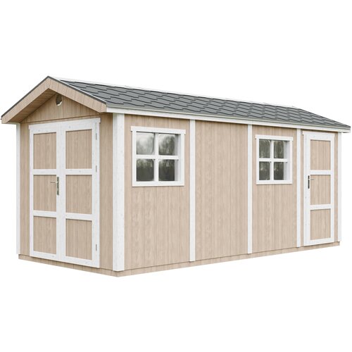 Timbela Vrtna hišica vrhunske kakovosti 11,47 m² - V252x250x530 cm - s tlemi in bitumenskimi ploščicami - M915C-TERRA BROWN, (5000117212) Cene