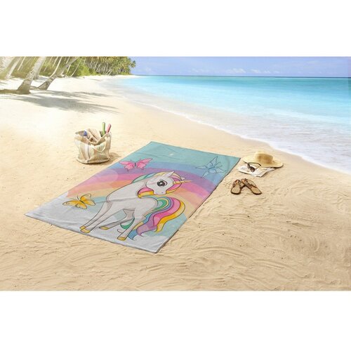 Good Morning Otro&amp;scaron;ka žametna brisača za na plažo 75x150 cm Dash &amp;ndash; Slike