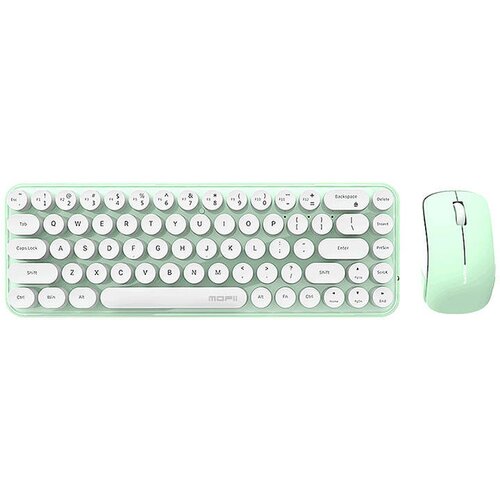 MOFII Wireless Keyboard+Mouse Bean bijelo-zeleni Cijene