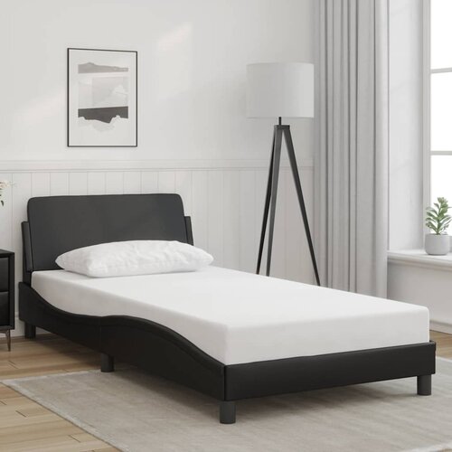  Okvir za krevet Dover crni 100x203 cm od umjetne kože Slike