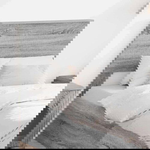  Uzglavlje s uzglavljem Siva Sonoma 75 cm Konstruirano drvo Slike