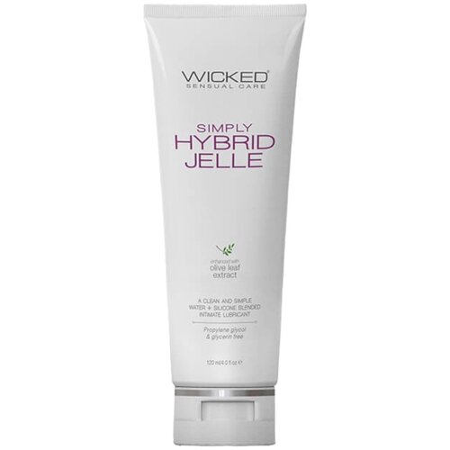 Wicked Simply Hybrid Jelle - mje&amp;scaron;oviti bazni lubrikant (120 ml) Slike