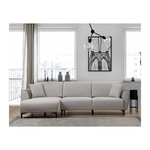 Atelier Del Sofa aren left - grey grey corner sofa-bed Slike