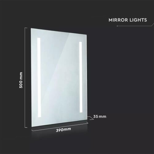  LED kupatilsko grejano ogledalo sa pozadinskim LED osvetljenjem LED/17W/230V IP44 Slike